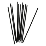 Prime Source 5.25 inch Black Polypropylene Hot Beverage Stirrer, 10K/CT