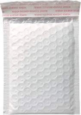 AJ #5 White Poly Bubble Mailer, 100 per Case.