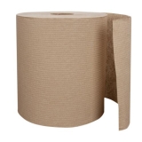 Hard Wound Towel, 800', 7.875" Width, Kraft, 6/CT